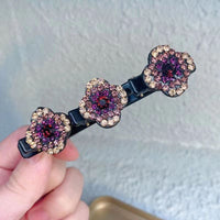 Thumbnail for Sparkling Crystal Stone Braided Hair Clips