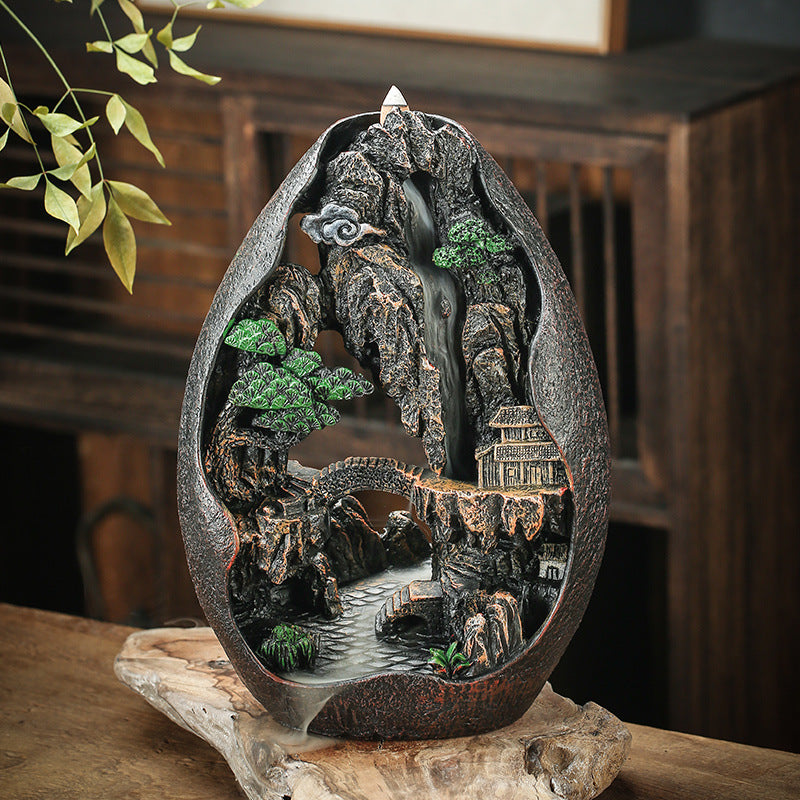 Fountain Waterfall Backflow Incense Burner