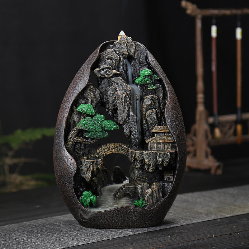 Fountain Waterfall Backflow Incense Burner