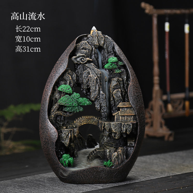 Fountain Waterfall Backflow Incense Burner
