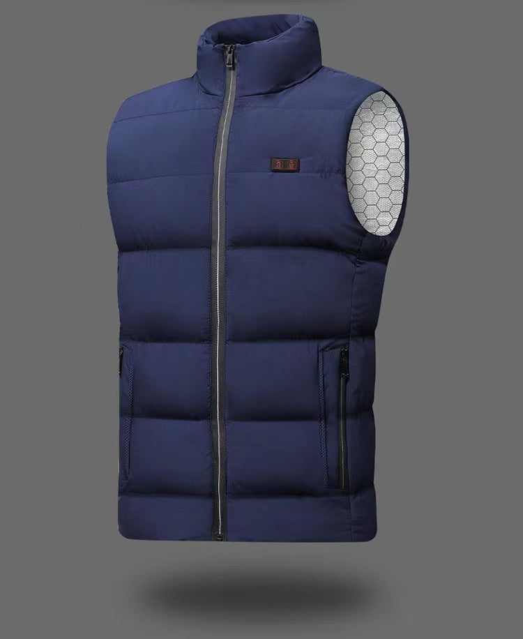 Men & Women's Heated Vest with 3 Heating Levels & 9 Heating Zones, Washable Lightweight Zip Heated Vest