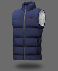 Thumbnail for Men & Women's Heated Vest with 3 Heating Levels & 9 Heating Zones, Washable Lightweight Zip Heated Vest