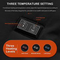 Thumbnail for Men & Women's Heated Vest with 3 Heating Levels & 9 Heating Zones, Washable Lightweight Zip Heated Vest