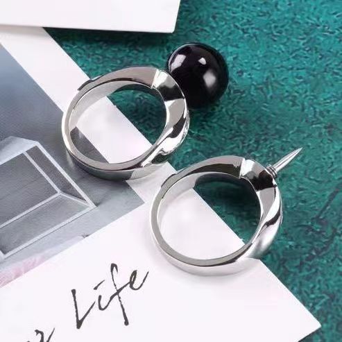 Titanium Steel Ring with Hidden Knife