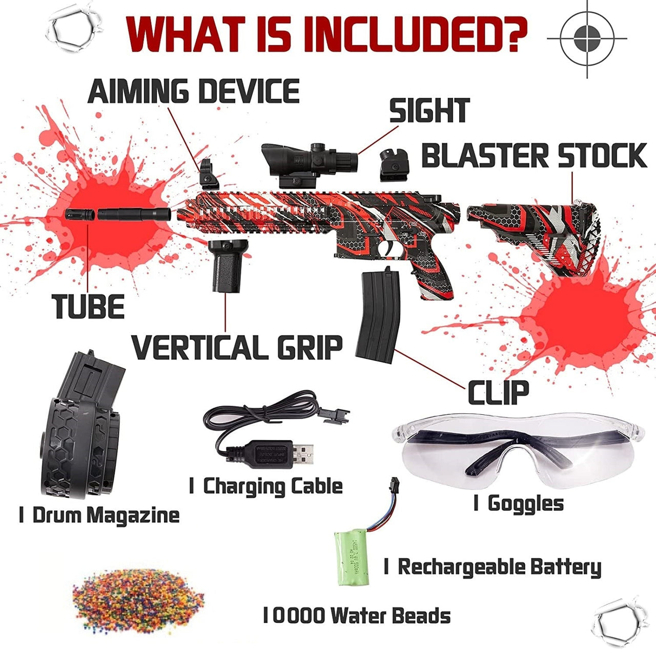 M416 Electric Splatter Ball Blaster