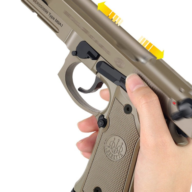 Beretta M92 Auto Shell Ejection Blowback Laser Toy