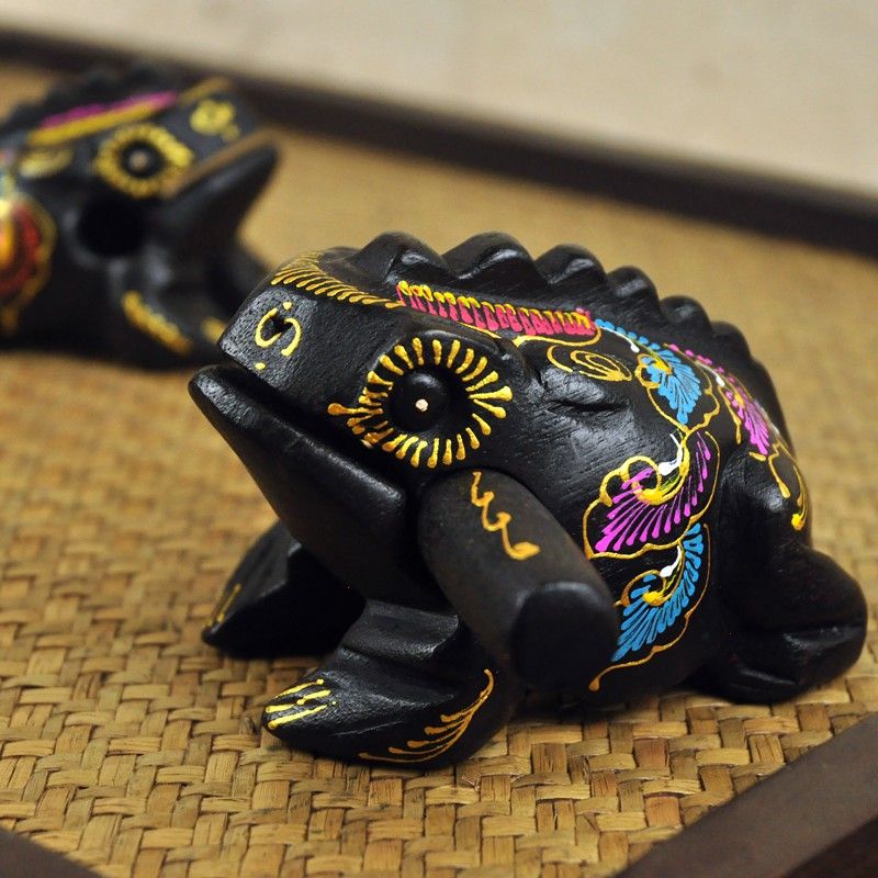 Colorful Wooden Frog Toy