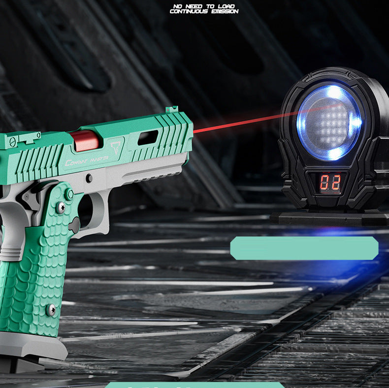 Combat Master 2011 Auto Shell Ejection Blowback Laser Toy Gun