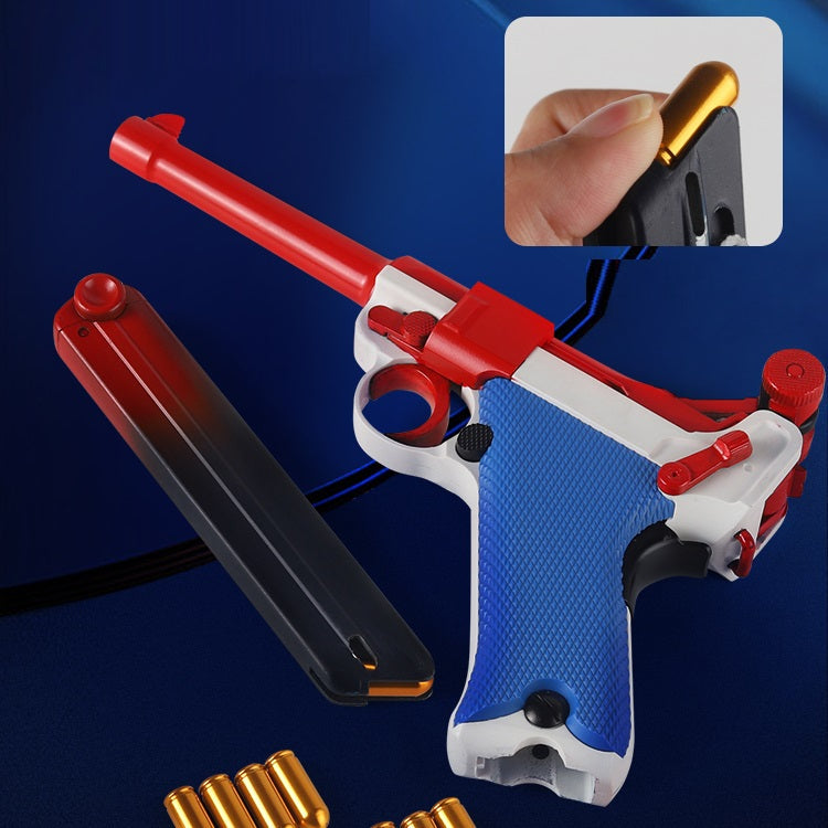 Luger P08 Auto Shell Ejecting Blowback Toy