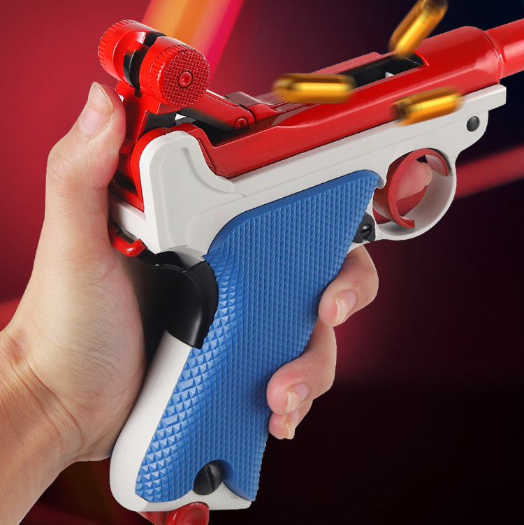 Luger P08 Auto Shell Ejecting Blowback Toy