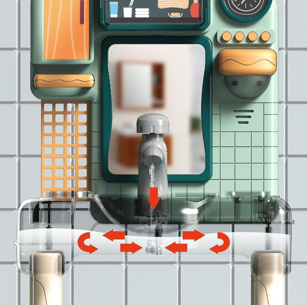 Pretend Play Washbasin Toys Set