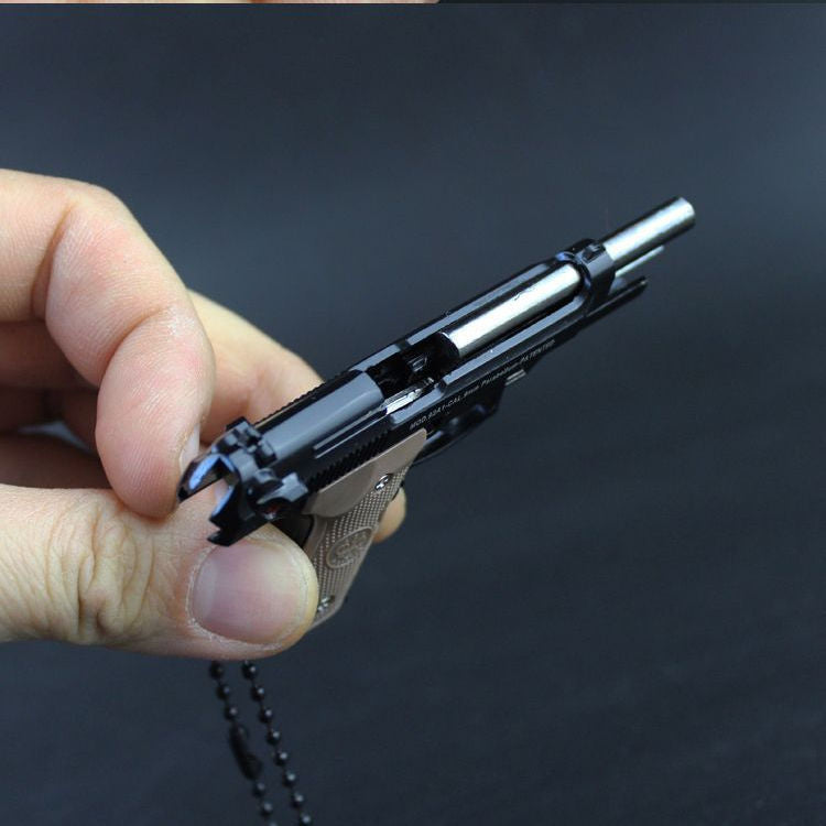 Mini Beretta M92 Toy Pistol Keychain