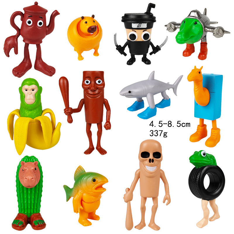 Mini Tung Tung Tung Sahur Figures Toy