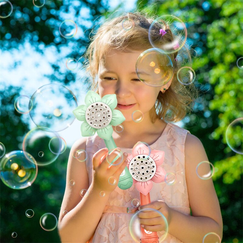 Sunflower Bubble Gun