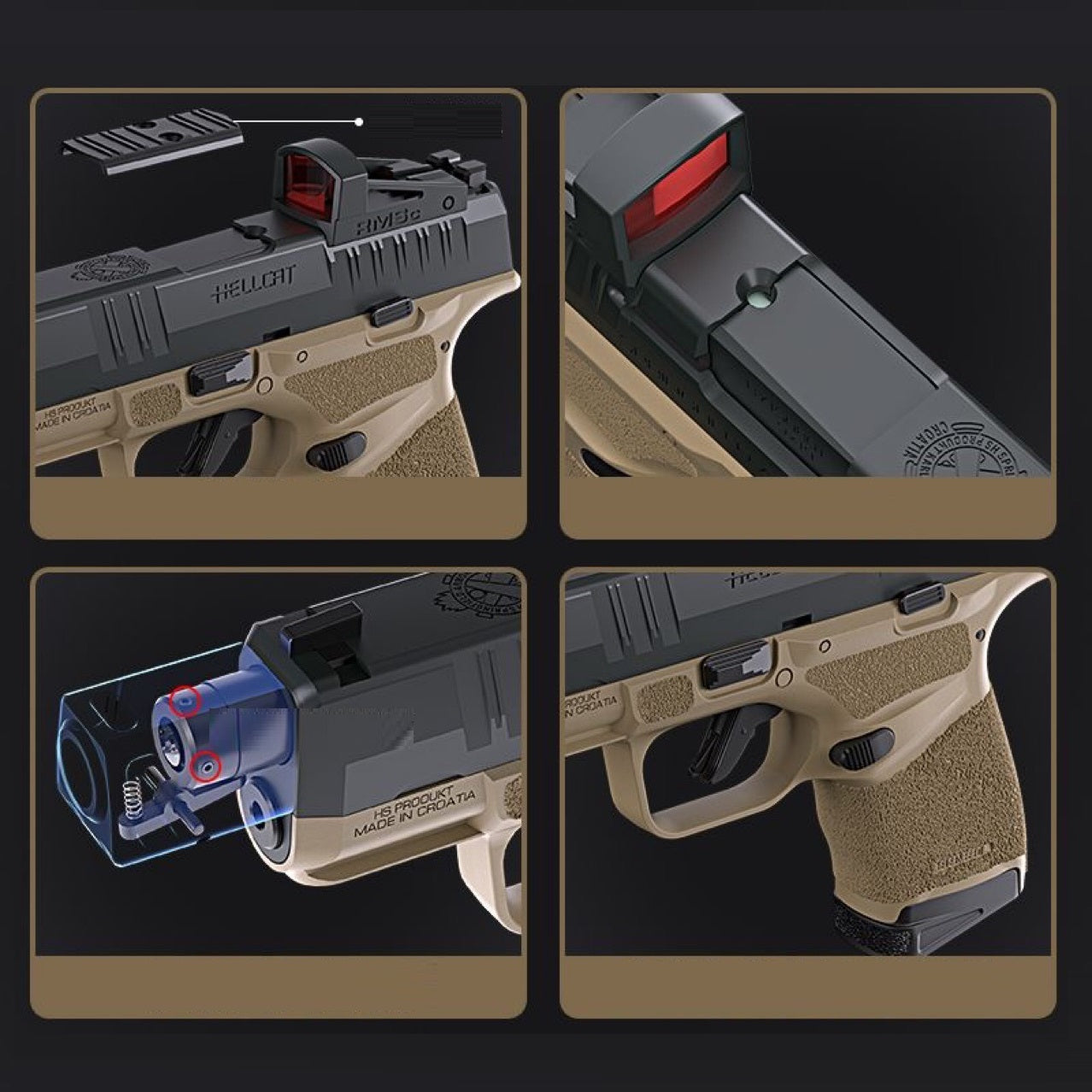 Springfield Armory Hellcat Auto Shell Ejection Laser Toy Gun