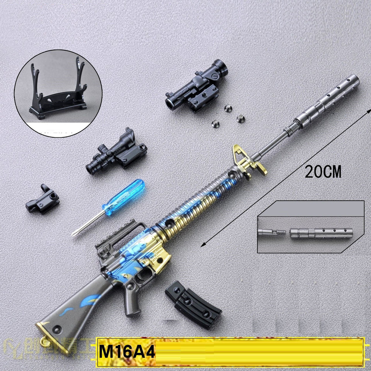 Miniature 98k AWM M24 M416 Toy Keychain