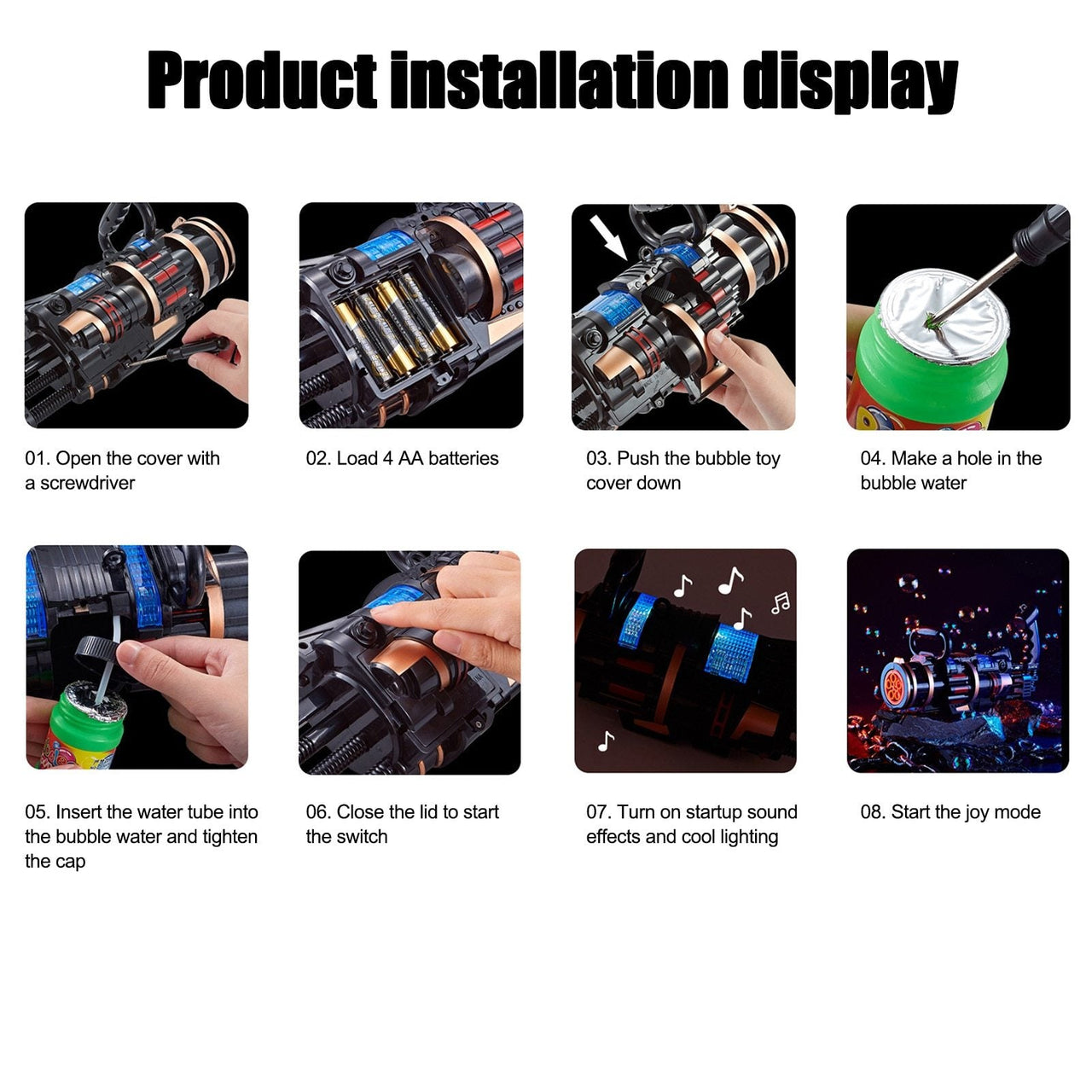 Gatling Bubble Gun Toys