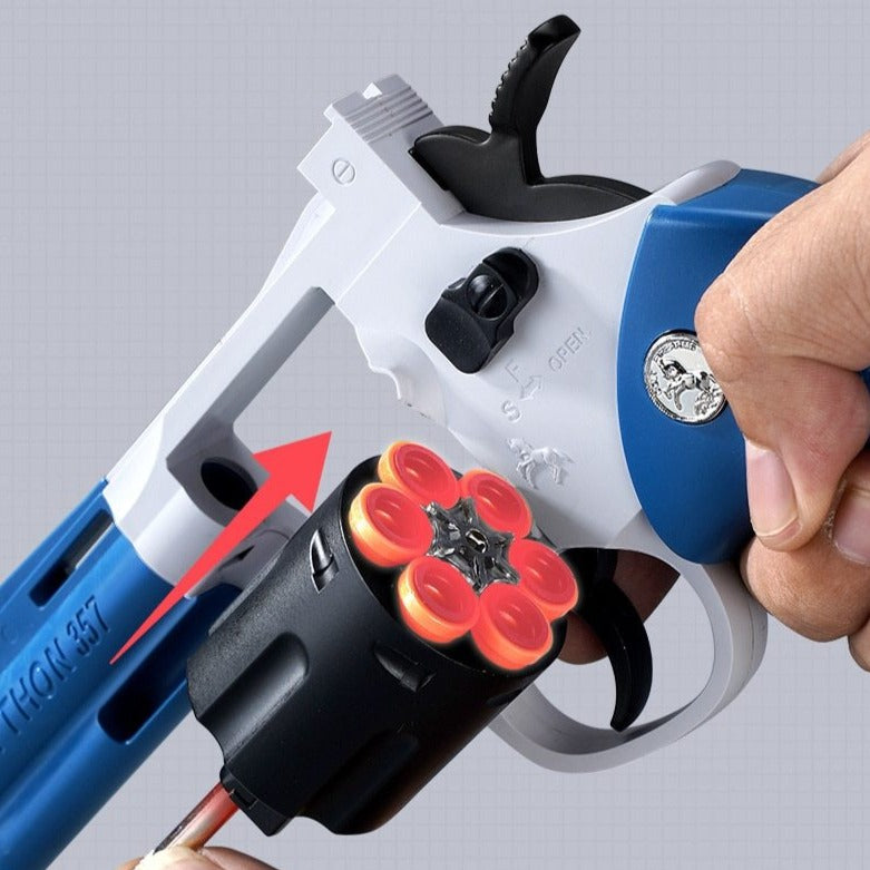 357 Revolver Pistol Soft Bullet Toy