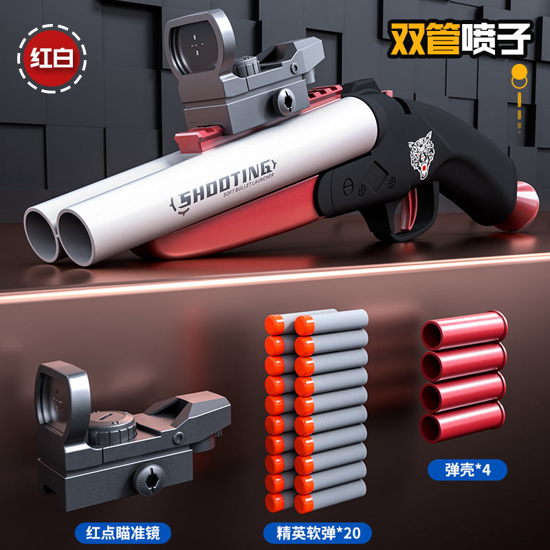 HDS68 Double Barrel Soft Bullet Shotgun Toy