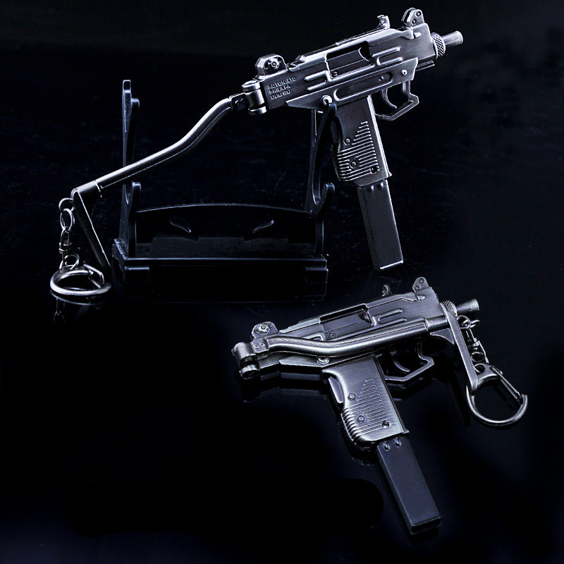 Mini UZI Submachine Keychain