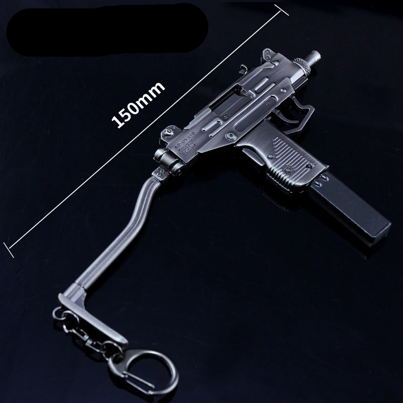 Mini UZI Submachine Keychain