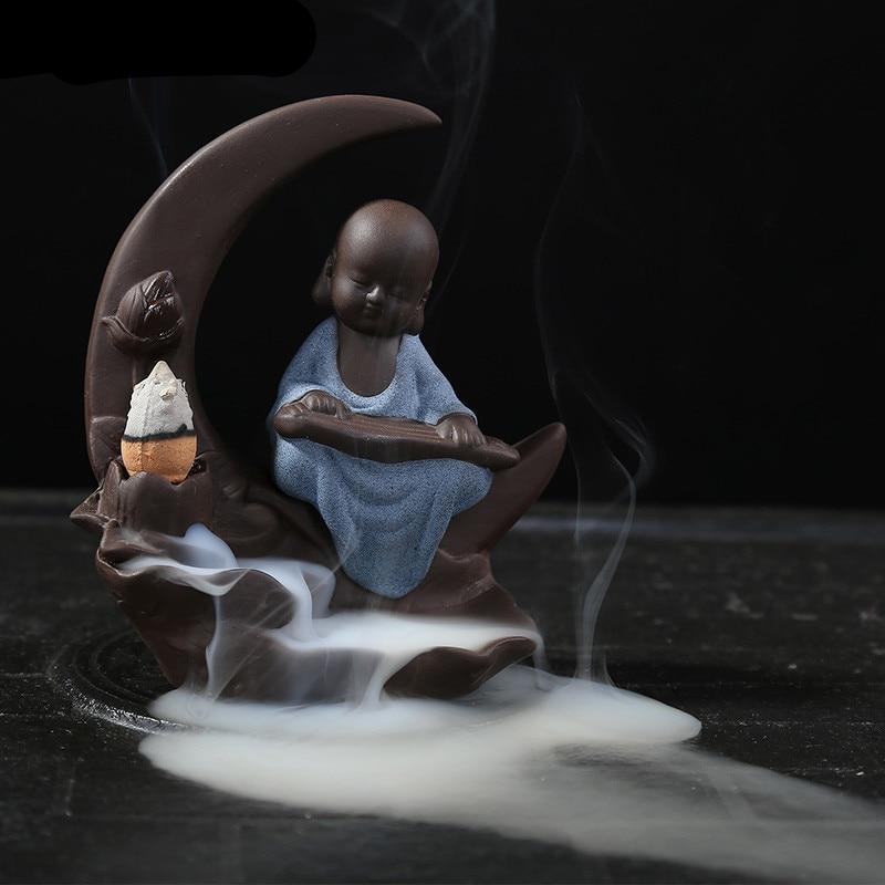 Monk On The Moon Incense Holder